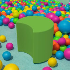 Пуф XL  с форма на полумесец