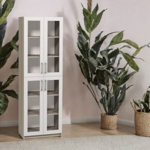 Шкаф с 4 стъклени врати